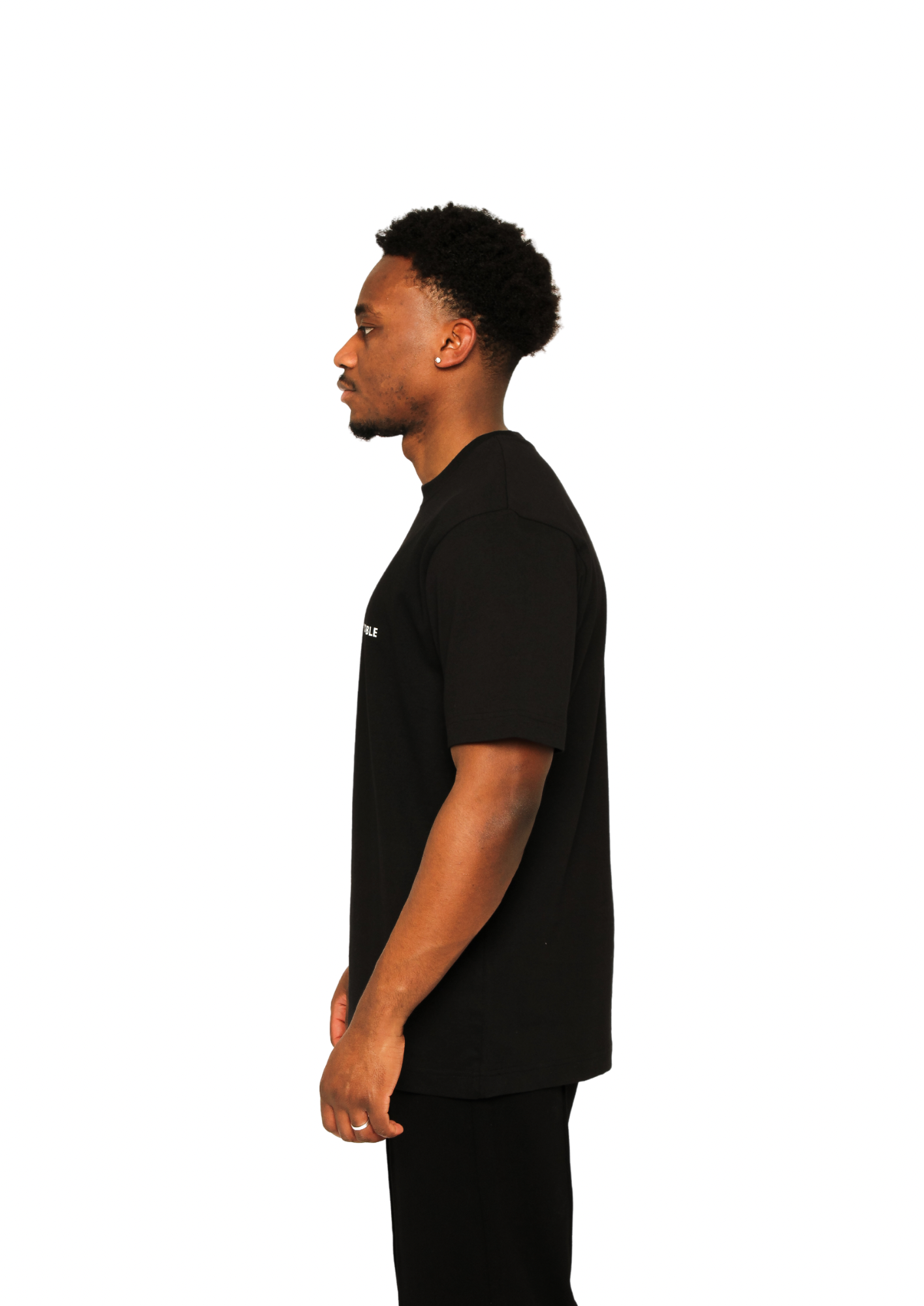 DOUBLE M TEE BLACK