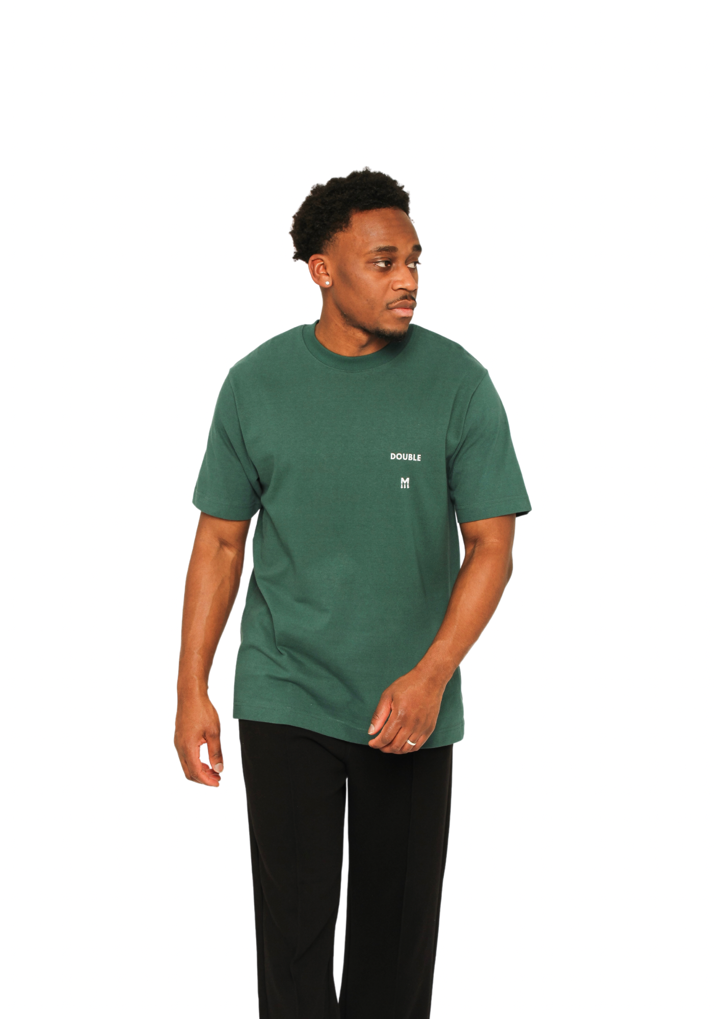 DOUBLE M TEE GLAZED GREEN