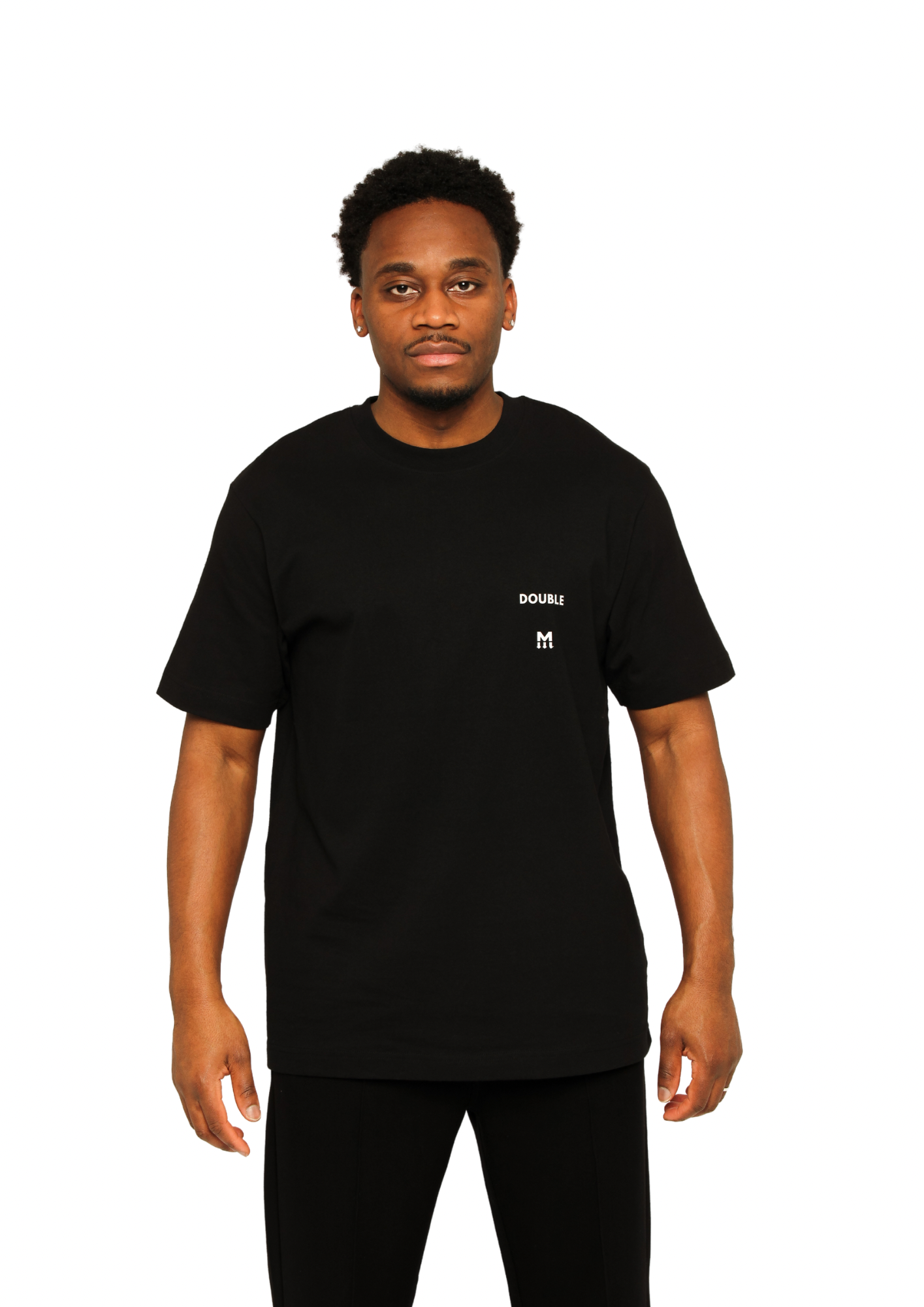 DOUBLE M TEE BLACK