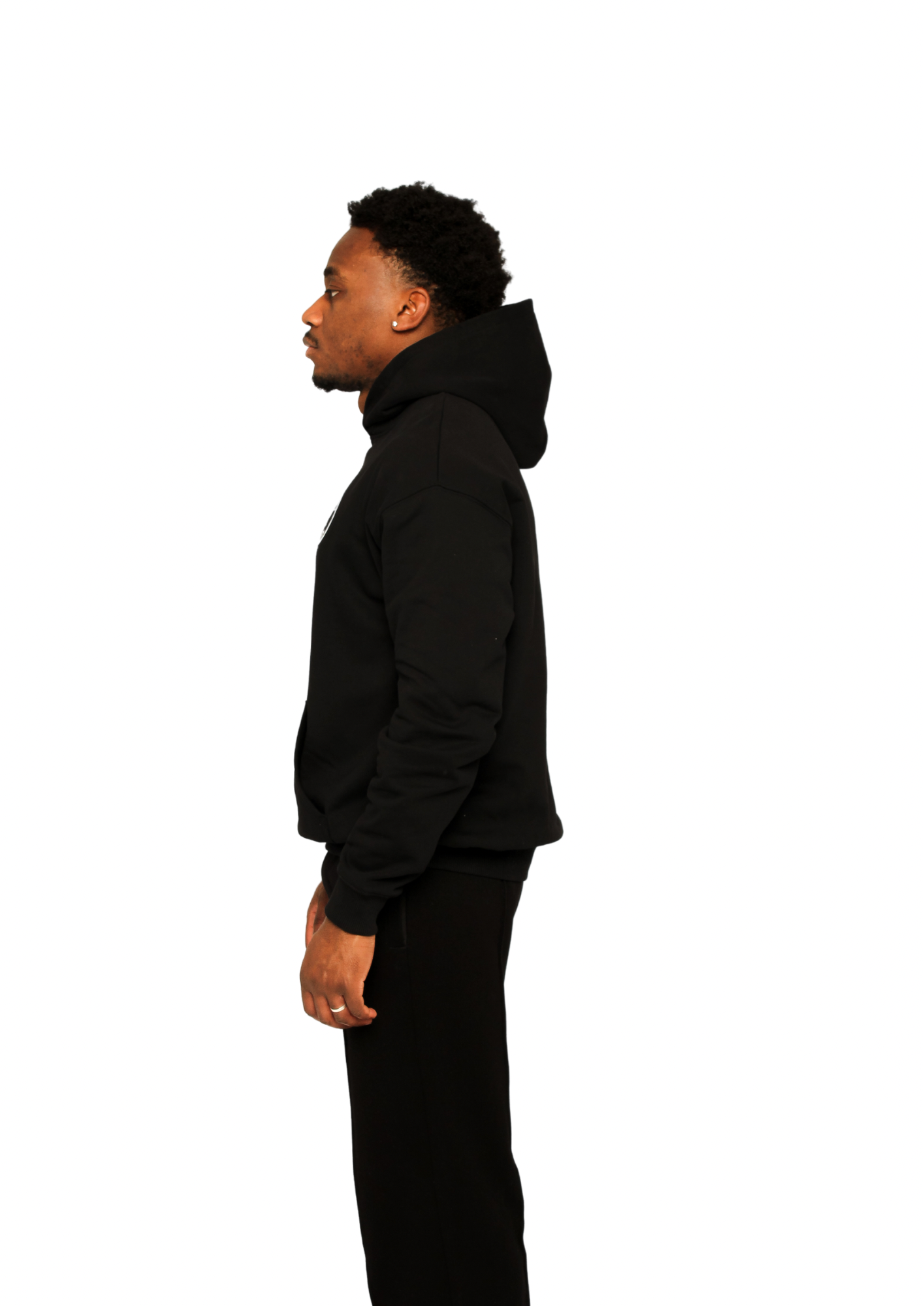 THE CIRCLE HOODIE BLACK