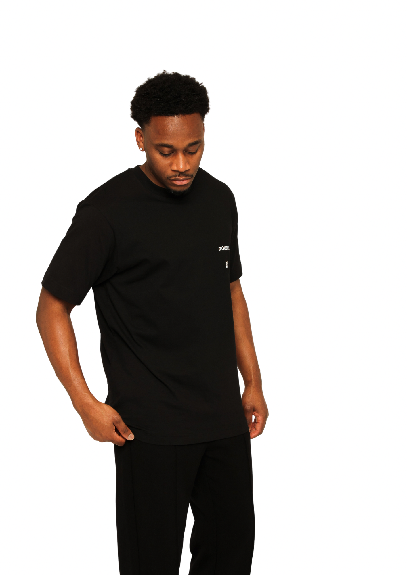 DOUBLE M TEE BLACK